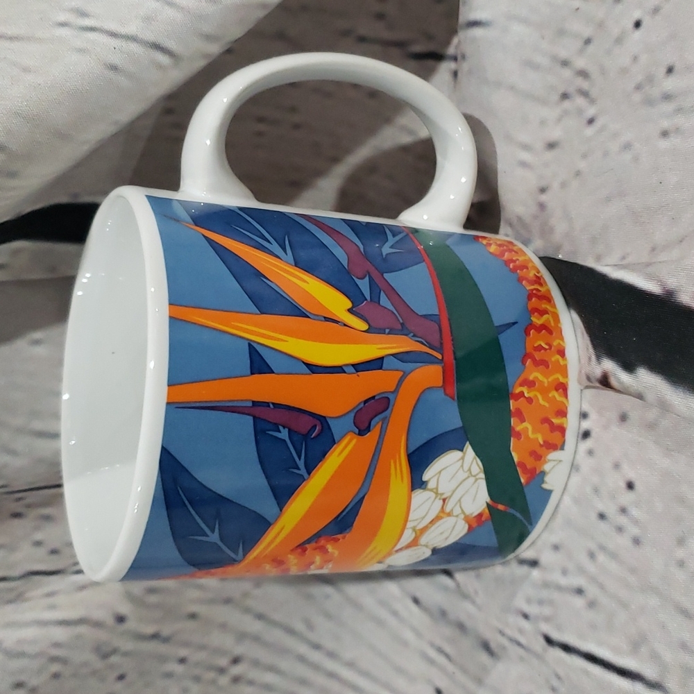 Hilo Hattie Bird of Paradise Coffee Mug Cup Island Hentage Hawaii 1999